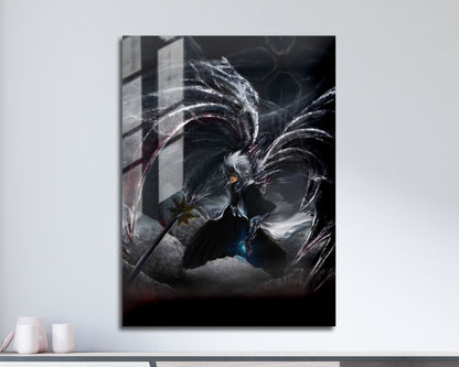 Anime Town Creations Metal Poster Bleach Hitsugaya Toshiro Dark Bankai 5" x 7" Home Goods - Anime Bleach Metal Poster