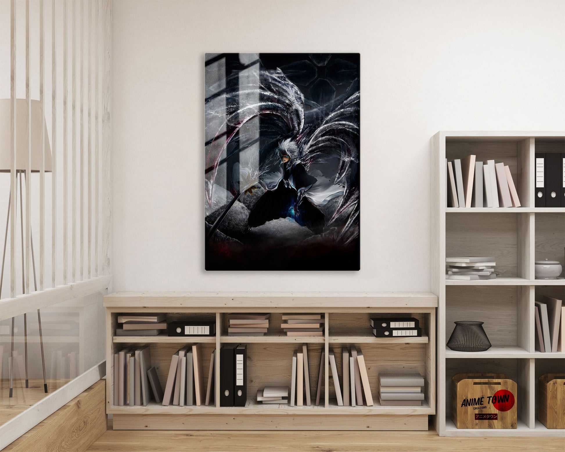 Anime Town Creations Metal Poster Bleach Hitsugaya Toshiro Dark Bankai 11" x 17" Home Goods - Anime Bleach Metal Poster