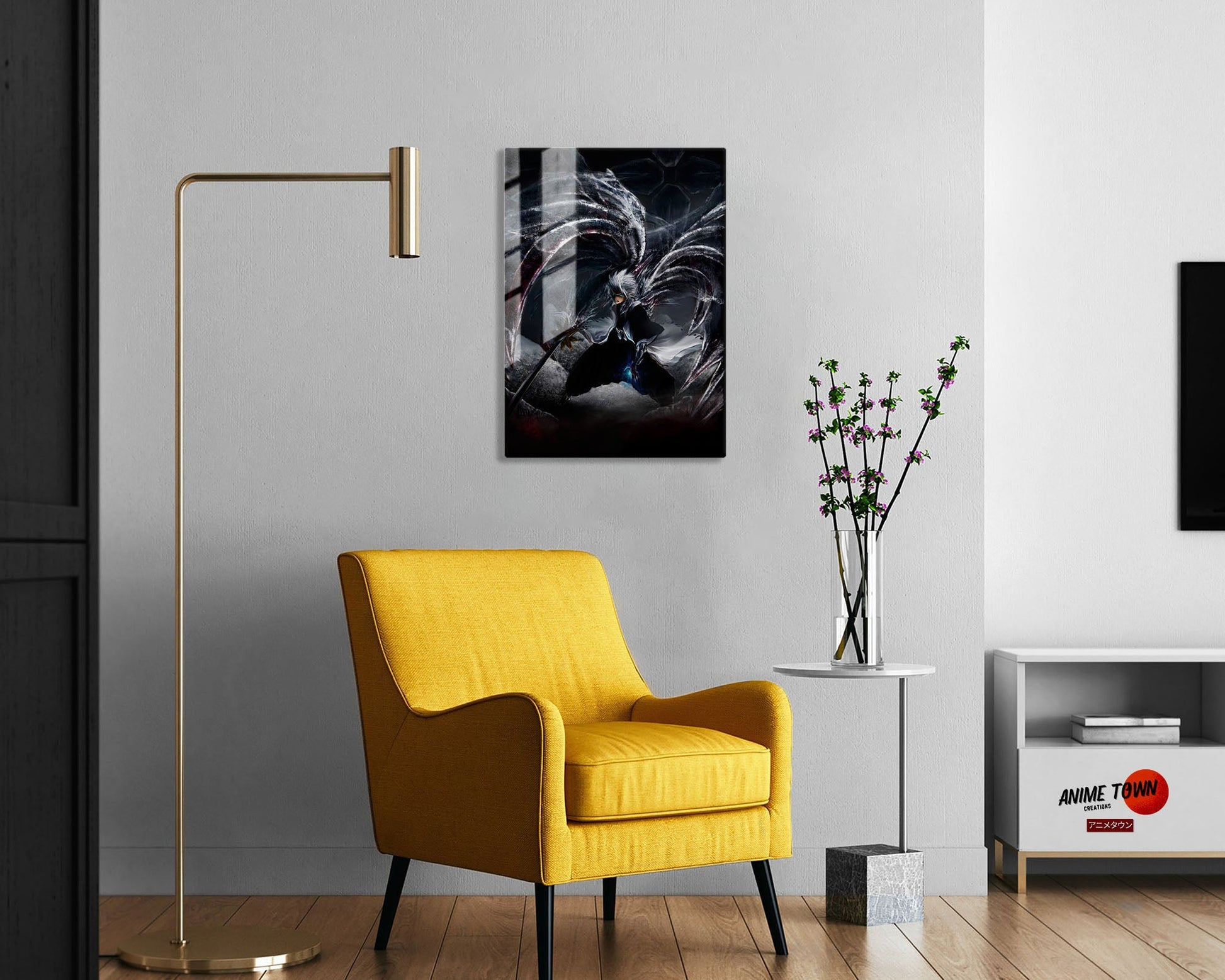 Anime Town Creations Metal Poster Bleach Hitsugaya Toshiro Dark Bankai 24" x 36" Home Goods - Anime Bleach Metal Poster