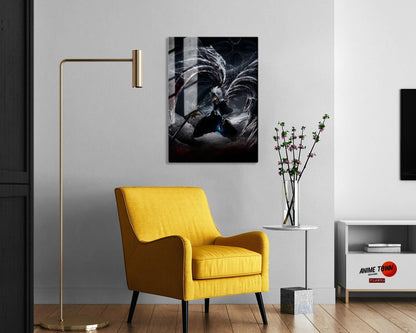 Bleach Hitsugaya Toshiro Dark Bankai Metal Poster