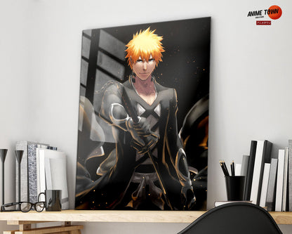 Anime Town Creations Metal Poster Bleach Ichigo Fullbring Bankai 11" x 17" Home Goods - Anime Bleach Metal Poster