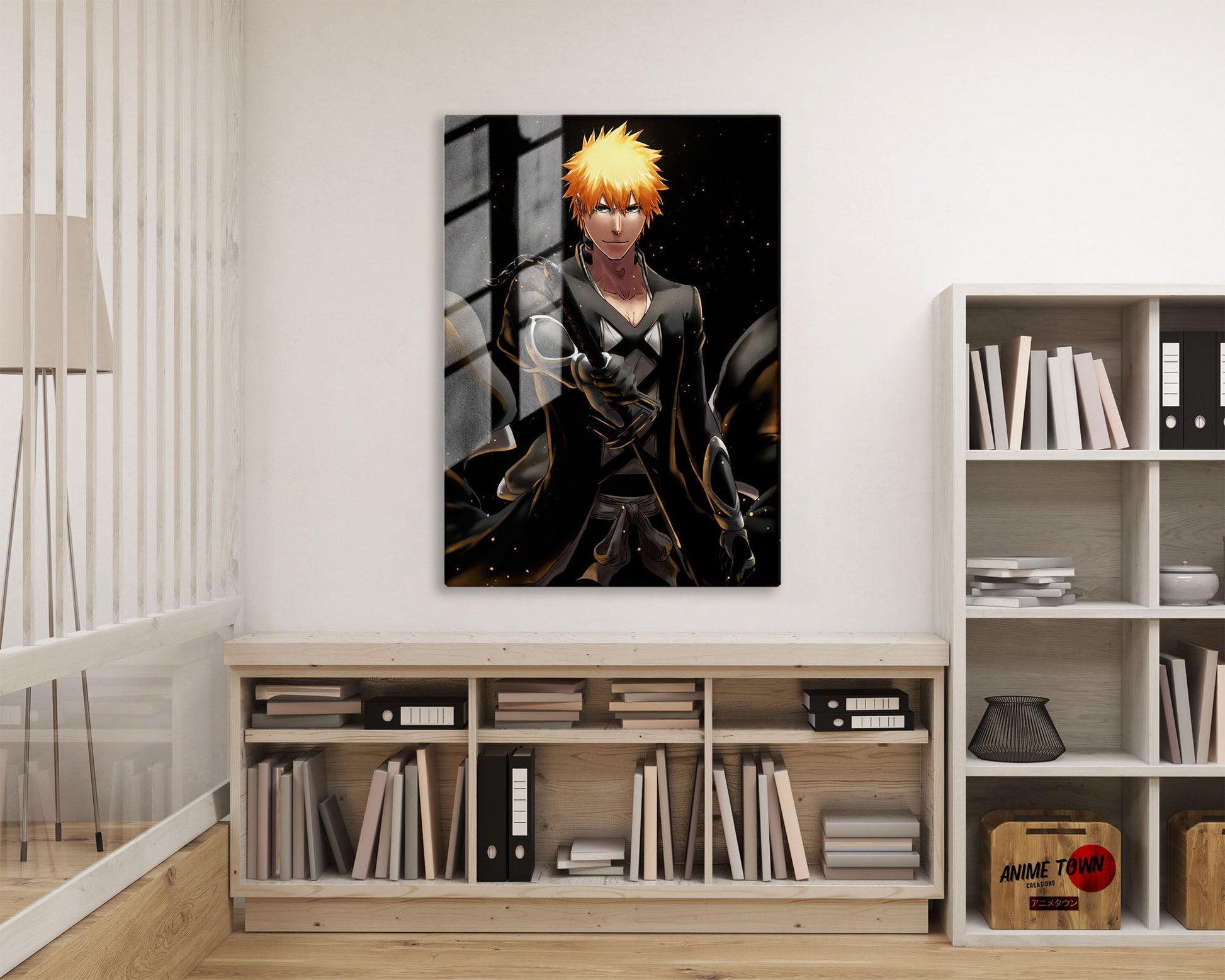 Anime Town Creations Metal Poster Bleach Ichigo Fullbring Bankai 11" x 17" Home Goods - Anime Bleach Metal Poster