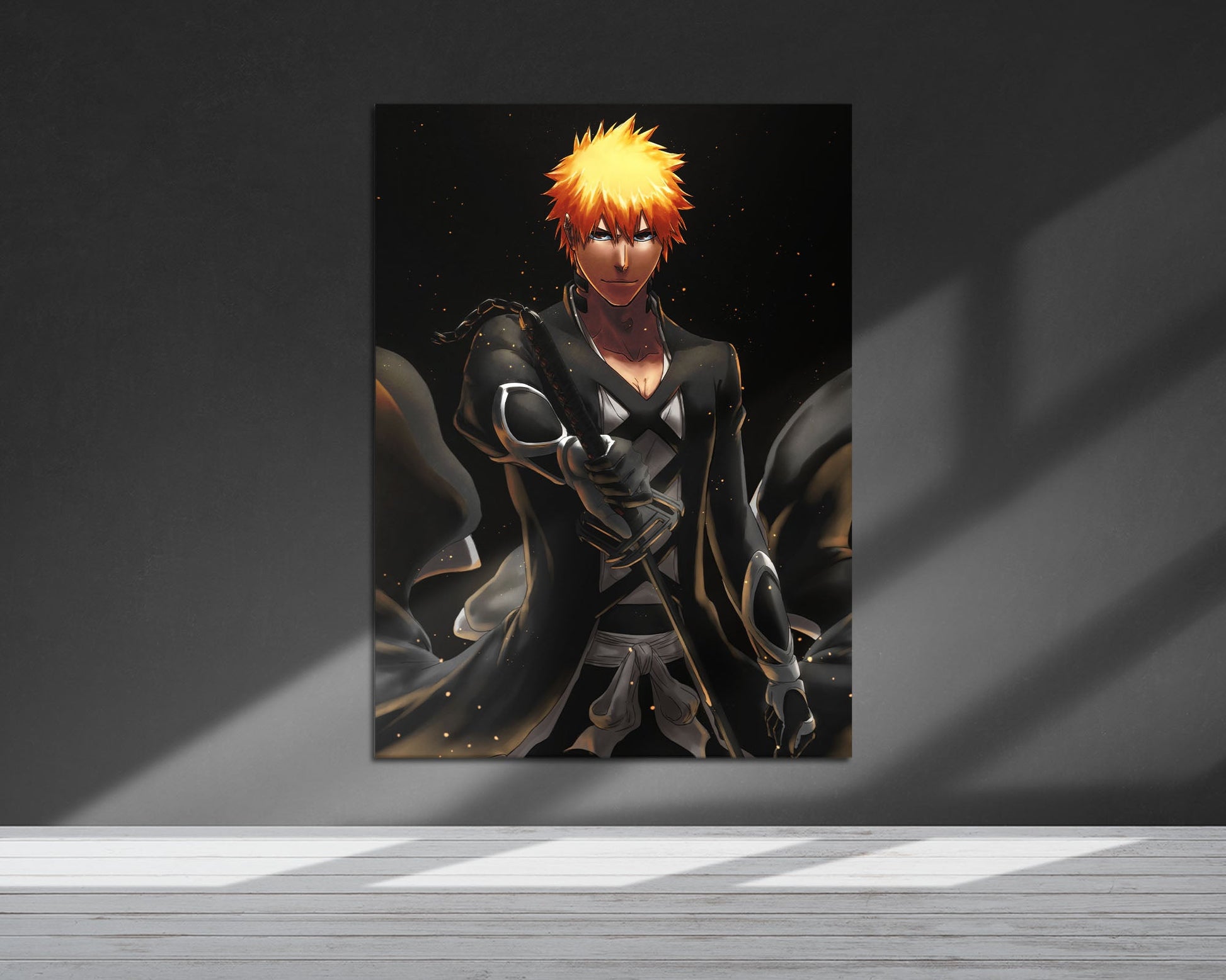 Anime Town Creations Metal Poster Bleach Ichigo Fullbring Bankai 24" x 36" Home Goods - Anime Bleach Metal Poster