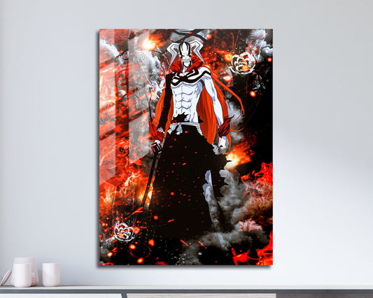 Anime Town Creations Metal Poster Bleach ichigo Vasto Lorde 5" x 7" Home Goods - Anime Bleach Metal Poster