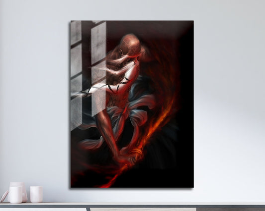 Anime Town Creations Metal Poster Bleach Yamamoto Bankai 5" x 7" Home Goods - Anime Bleach Metal Poster