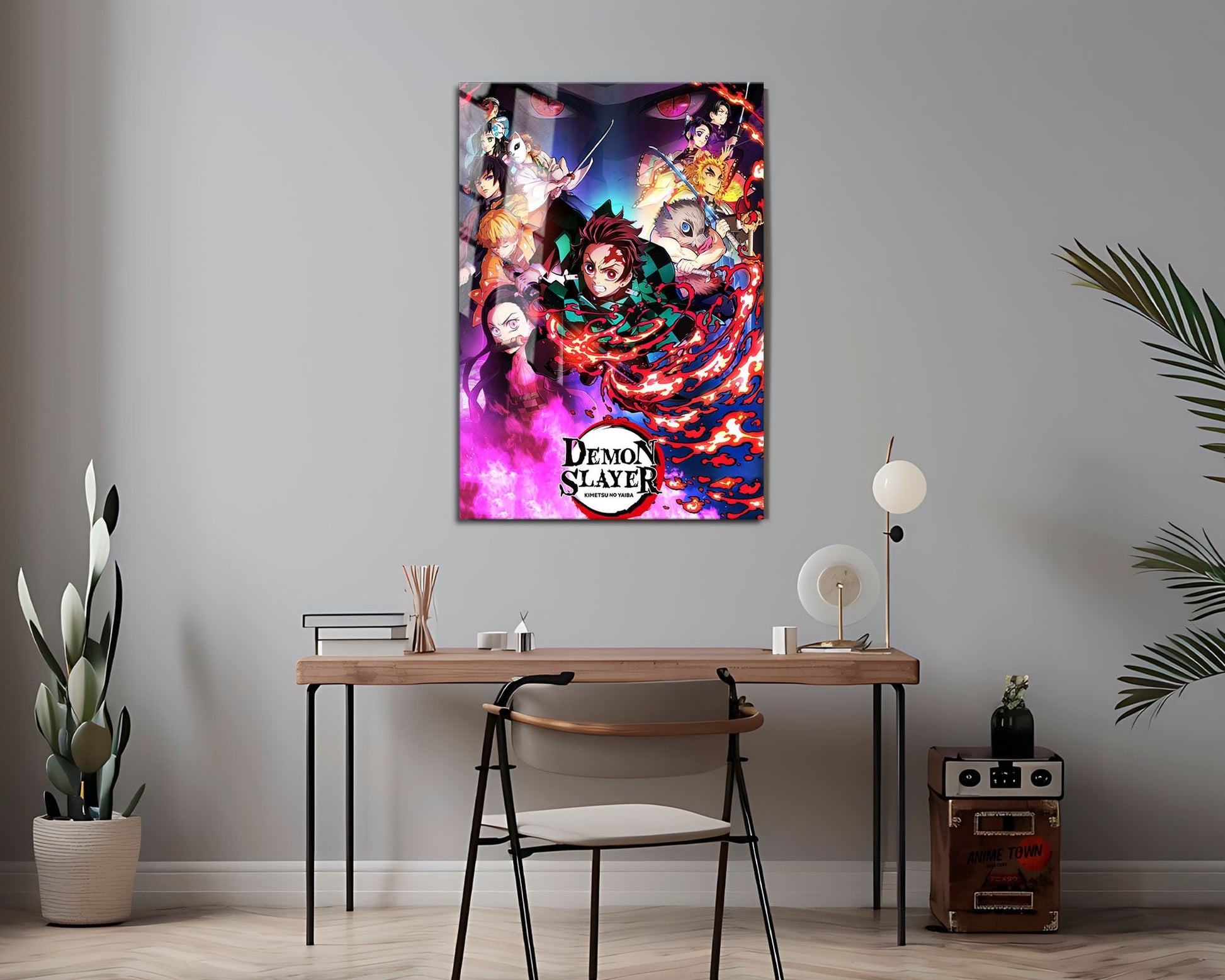 Anime Town Creations Metal Poster Demon Slayer Kimetsu no Yaiba 16" x 24" Home Goods - Anime Demon Slayer Metal Poster