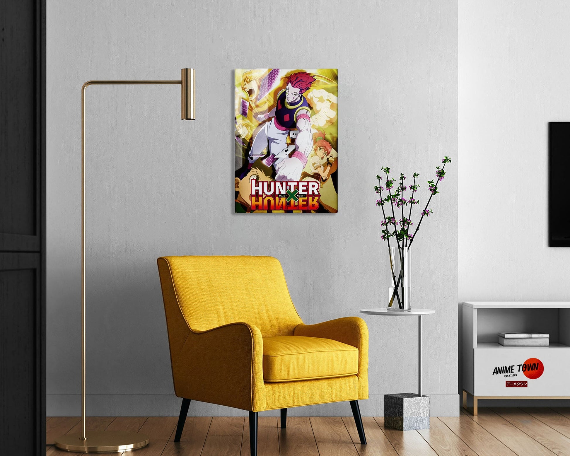 Anime Town Creations Metal Poster Hunter x Hunter Hisoka Morow 24" x 36" Home Goods - Anime Hunter x Hunter Metal Poster
