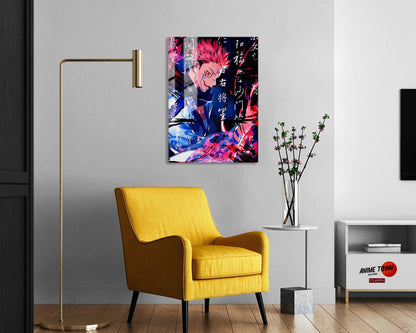 Jujutsu Kaisen Sukuna Artistic Metal Poster