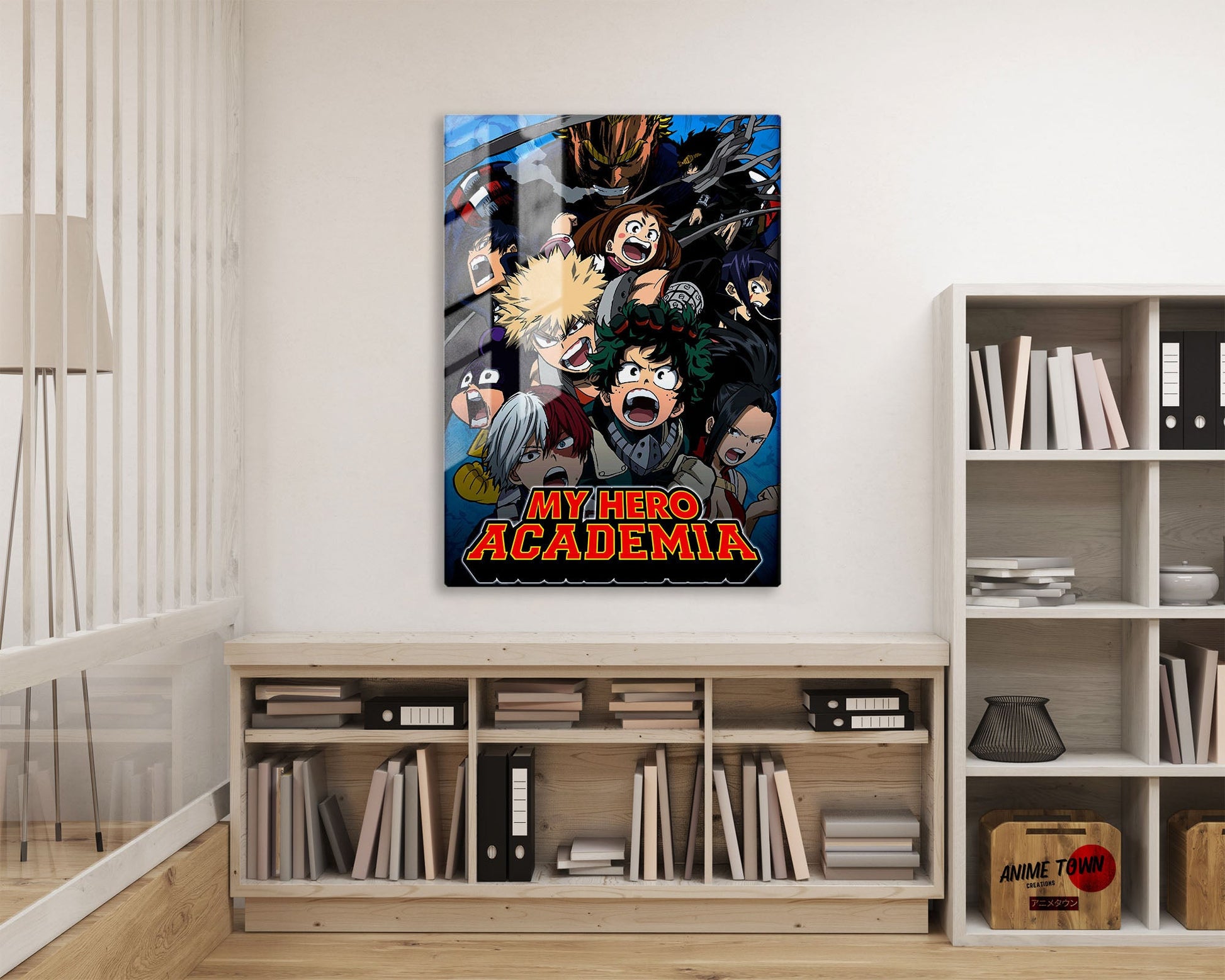 Anime Town Creations Metal Poster My Hero Academia Blue 11" x 17" Home Goods - Anime My Hero Academia Metal Poster