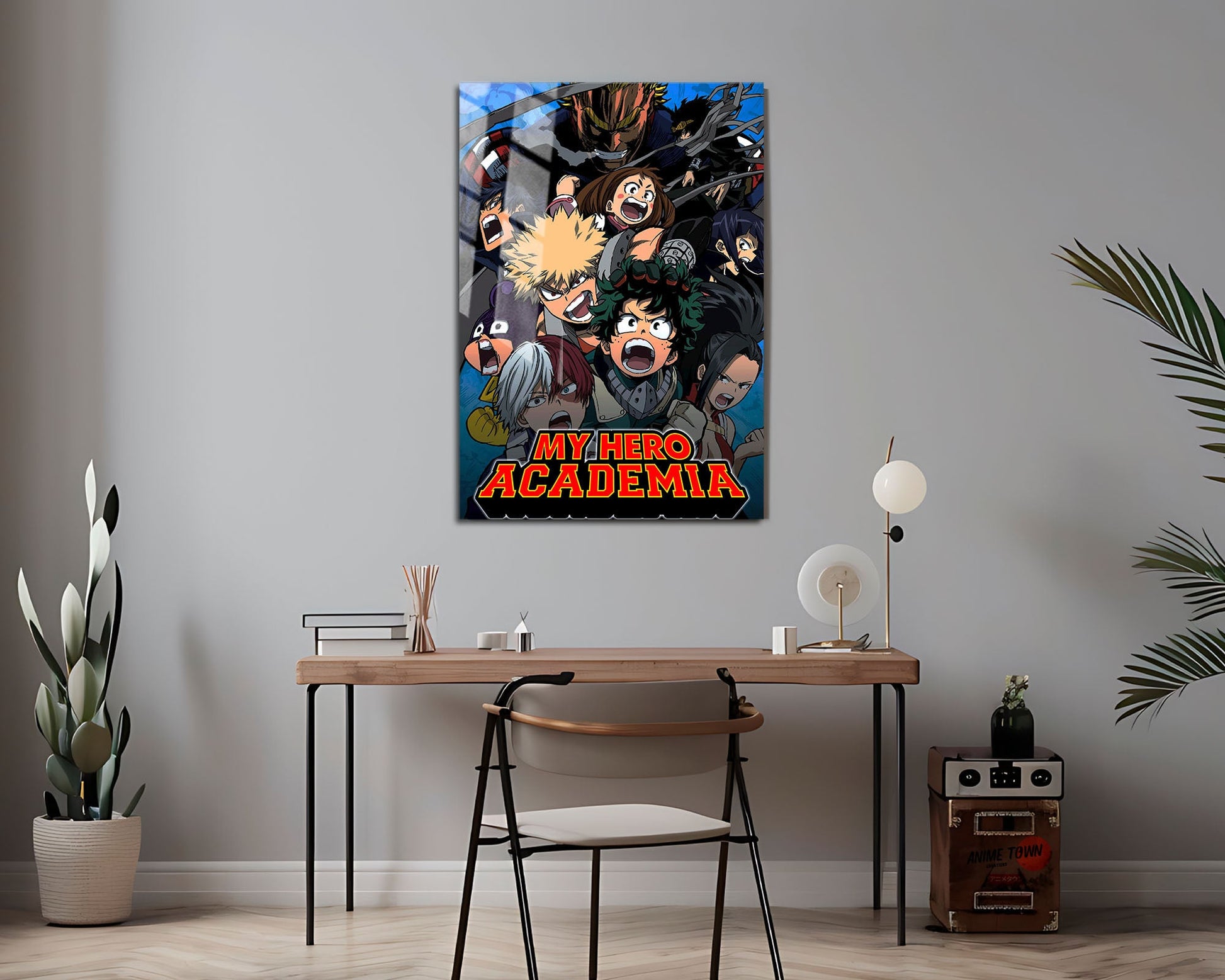 Anime Town Creations Metal Poster My Hero Academia Blue 16" x 24" Home Goods - Anime My Hero Academia Metal Poster