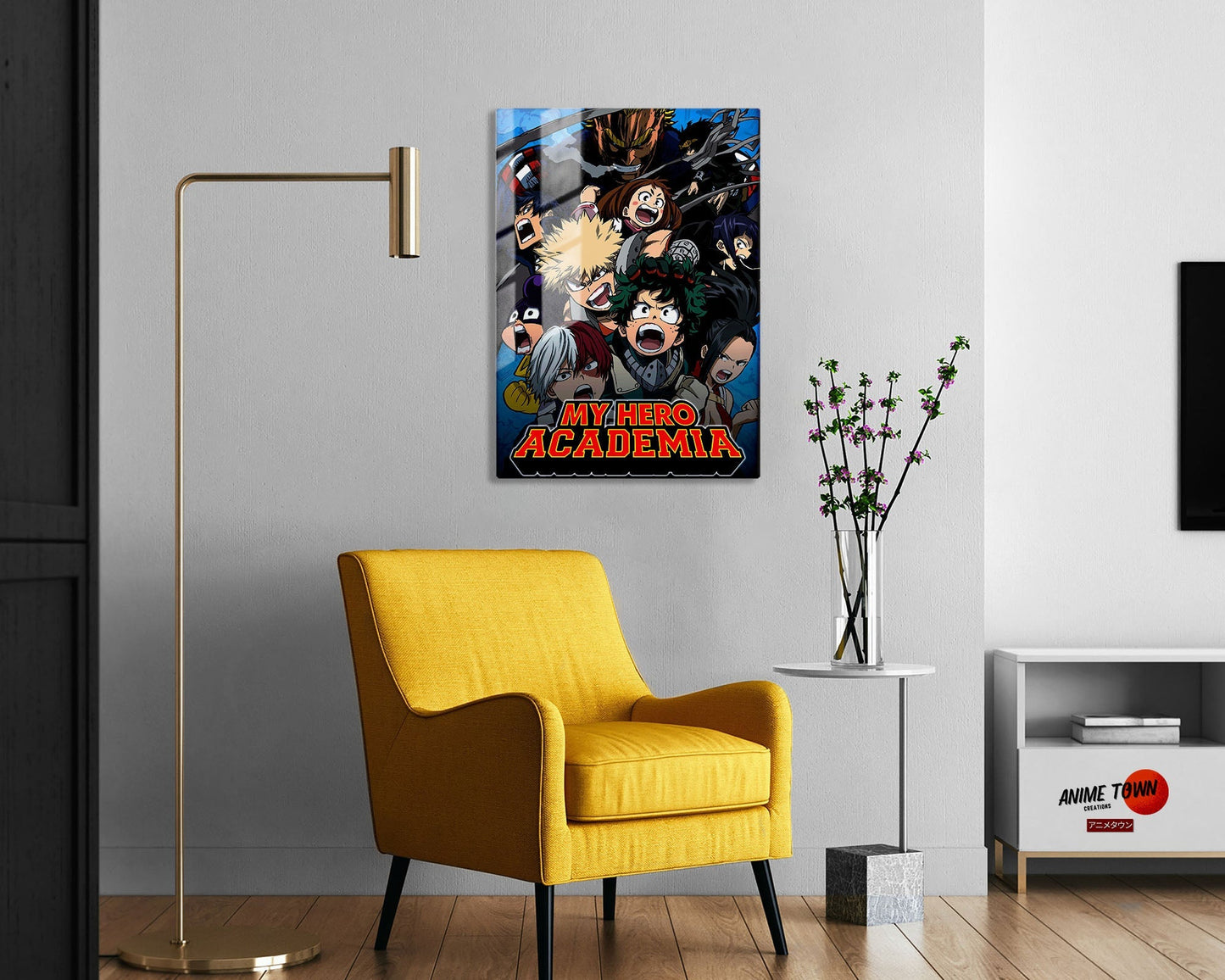 My Hero Academia Blue Metal Poster