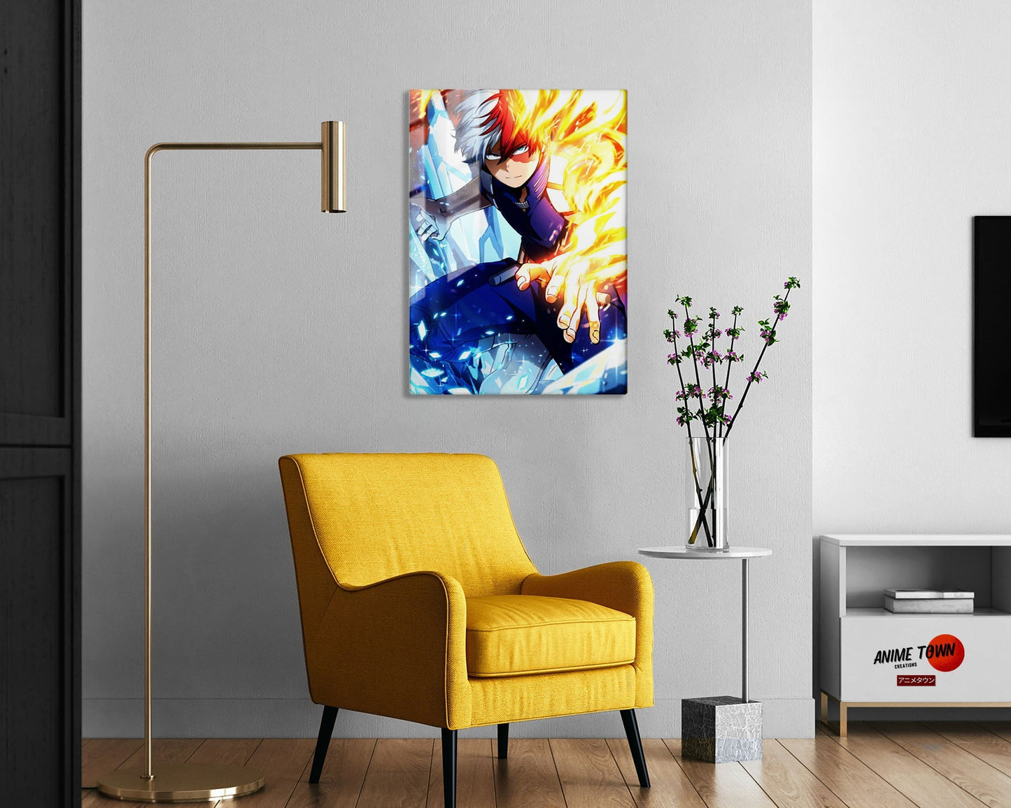 My Hero Academia Shoto Todoroki Metal Poster