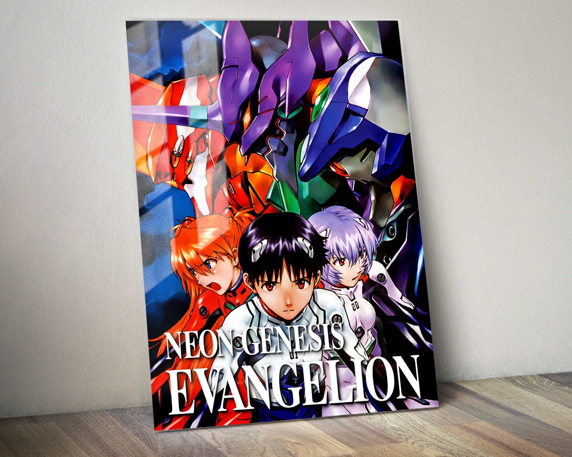 Neon Genesis Evangelion Anime Poster – Premium Wall Art Print, Mixed Colors