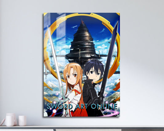 Anime Town Creations Metal Poster Sword Art Online 5" x 7" Home Goods - Anime Spy x Family Metal Poster