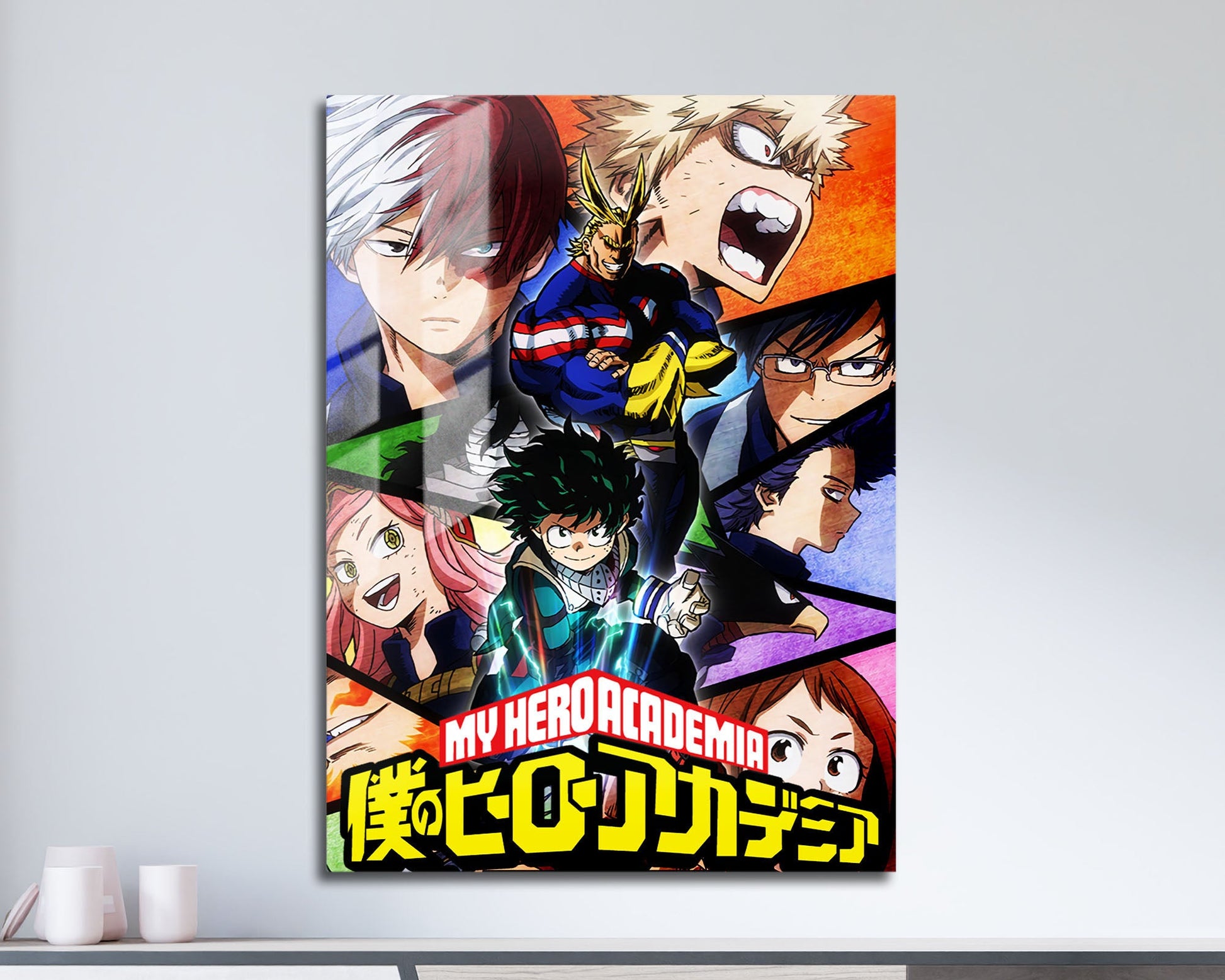 Anime Town Creations Metal Poster My Hero Academia Panels 11" x 17" Home Goods - Anime My Hero Academia Metal Poster