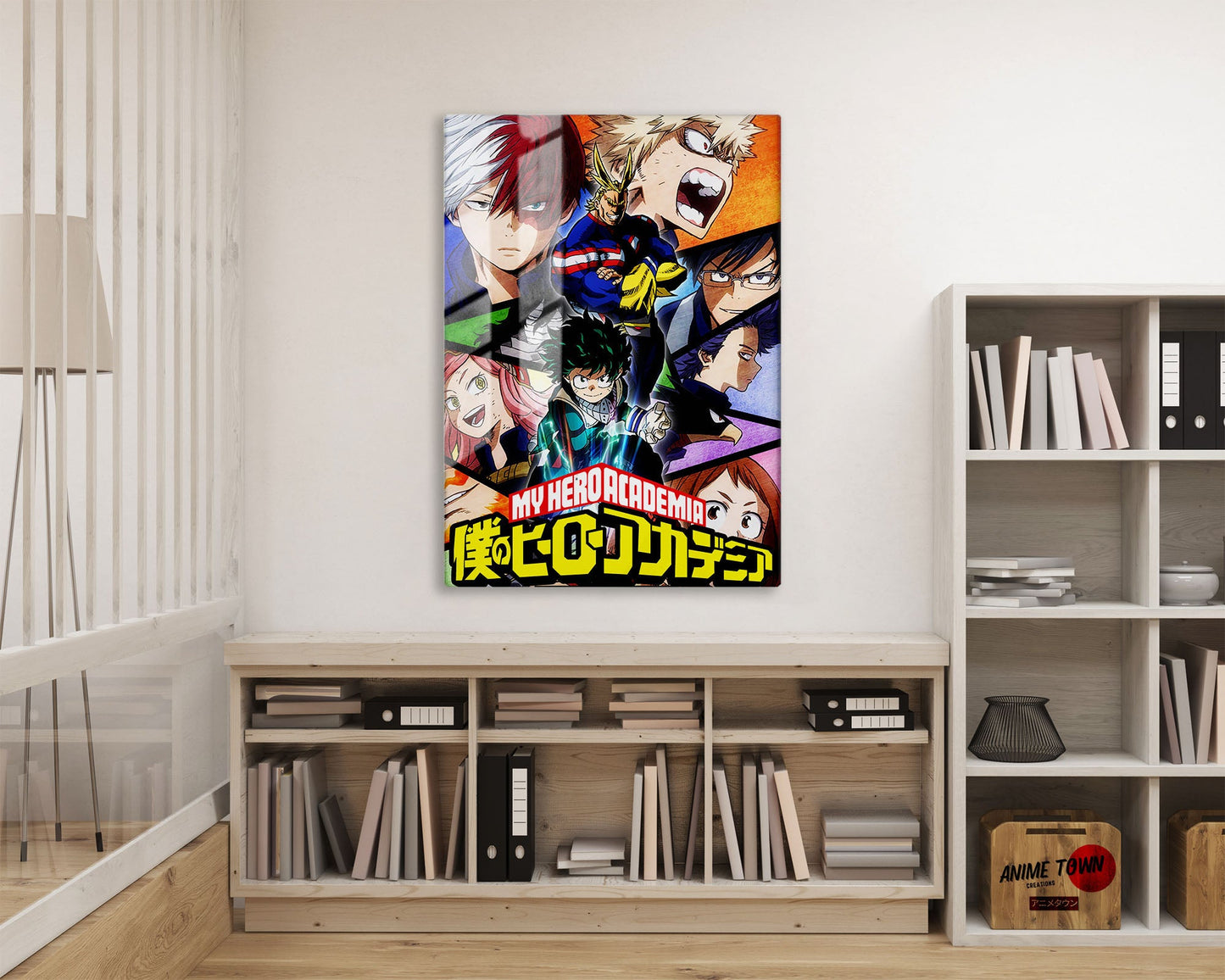 Anime Town Creations Metal Poster My Hero Academia Panels 16" x 24" Home Goods - Anime My Hero Academia Metal Poster