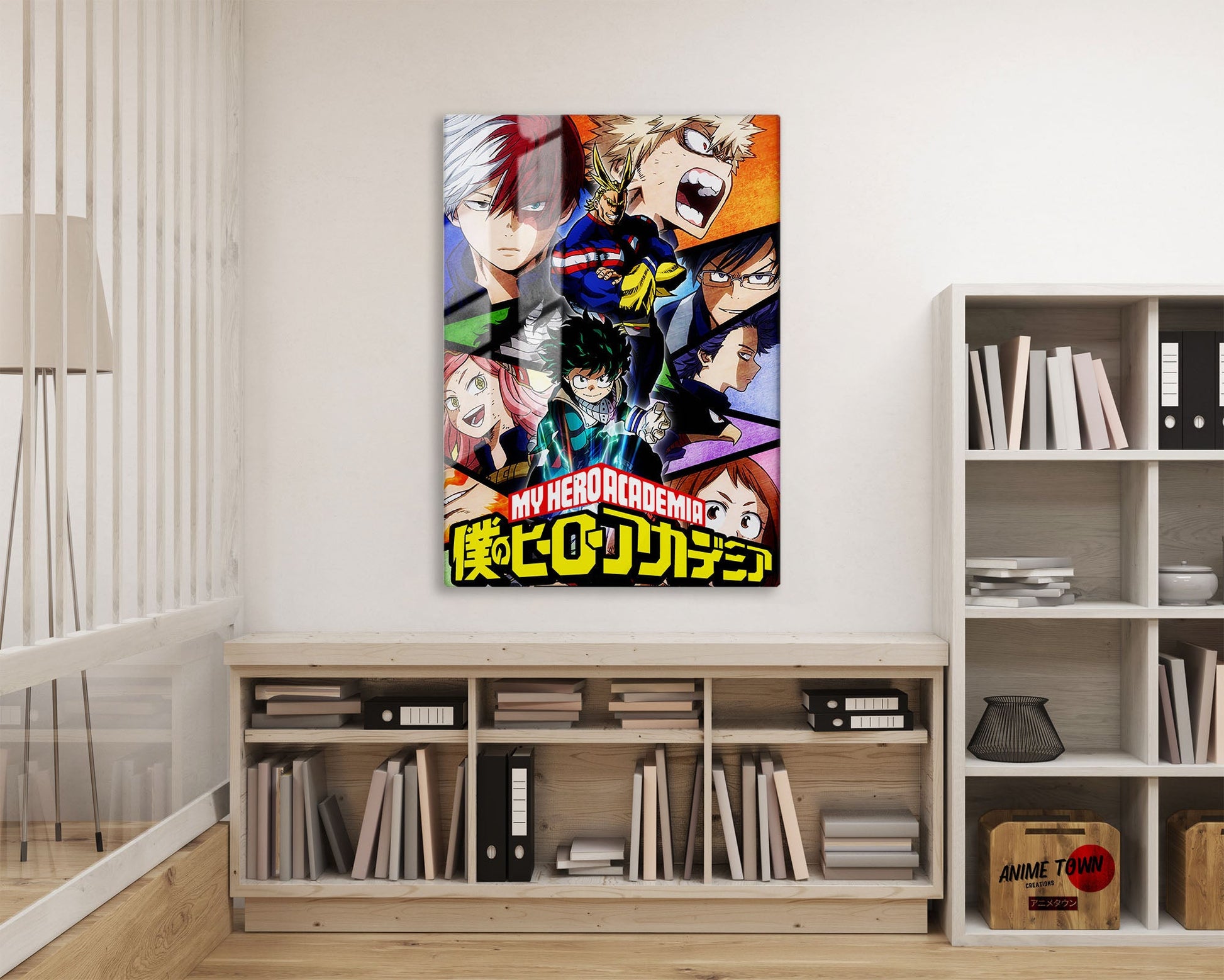 Anime Town Creations Metal Poster My Hero Academia Panels 16" x 24" Home Goods - Anime My Hero Academia Metal Poster
