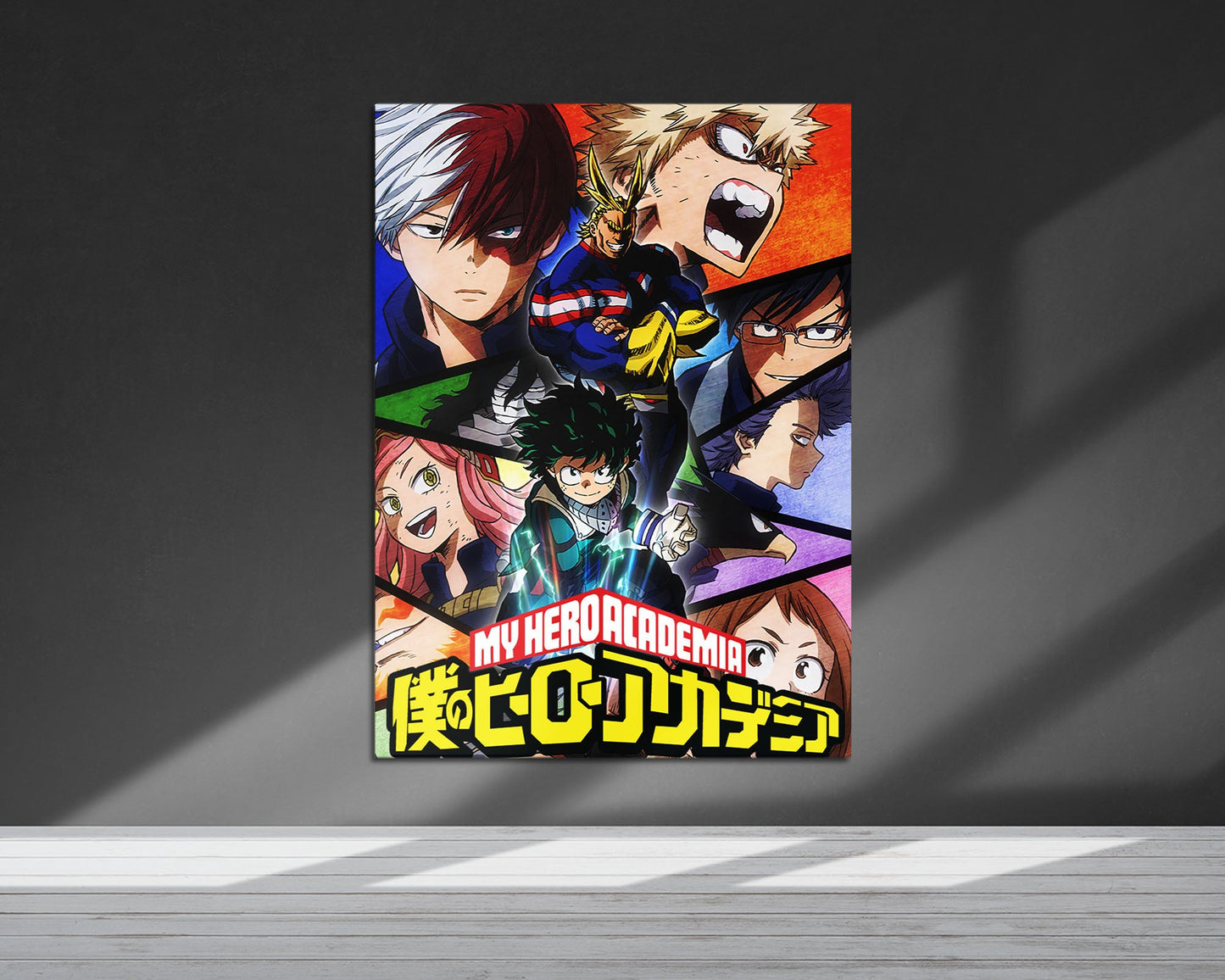 Anime Town Creations Metal Poster My Hero Academia Panels 5" x 7" Home Goods - Anime My Hero Academia Metal Poster