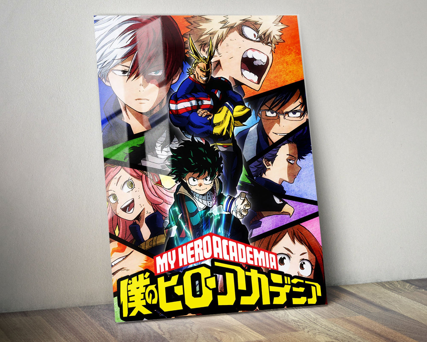 Anime Town Creations Metal Poster My Hero Academia Panels 5" x 7" Home Goods - Anime My Hero Academia Metal Poster