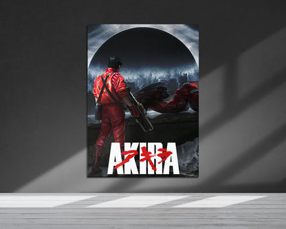 Anime Town Creations Metal Poster Akira Dystopian Black 5" x 7" Home Goods - Anime Akira Metal Poster