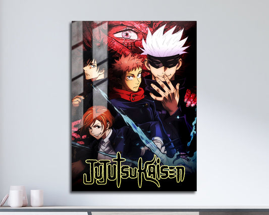 Anime Town Creations Metal Poster Jujutsu Kaisen Manga Cover 11" x 17" Home Goods - Anime Jujutsu Kaisen Metal Poster