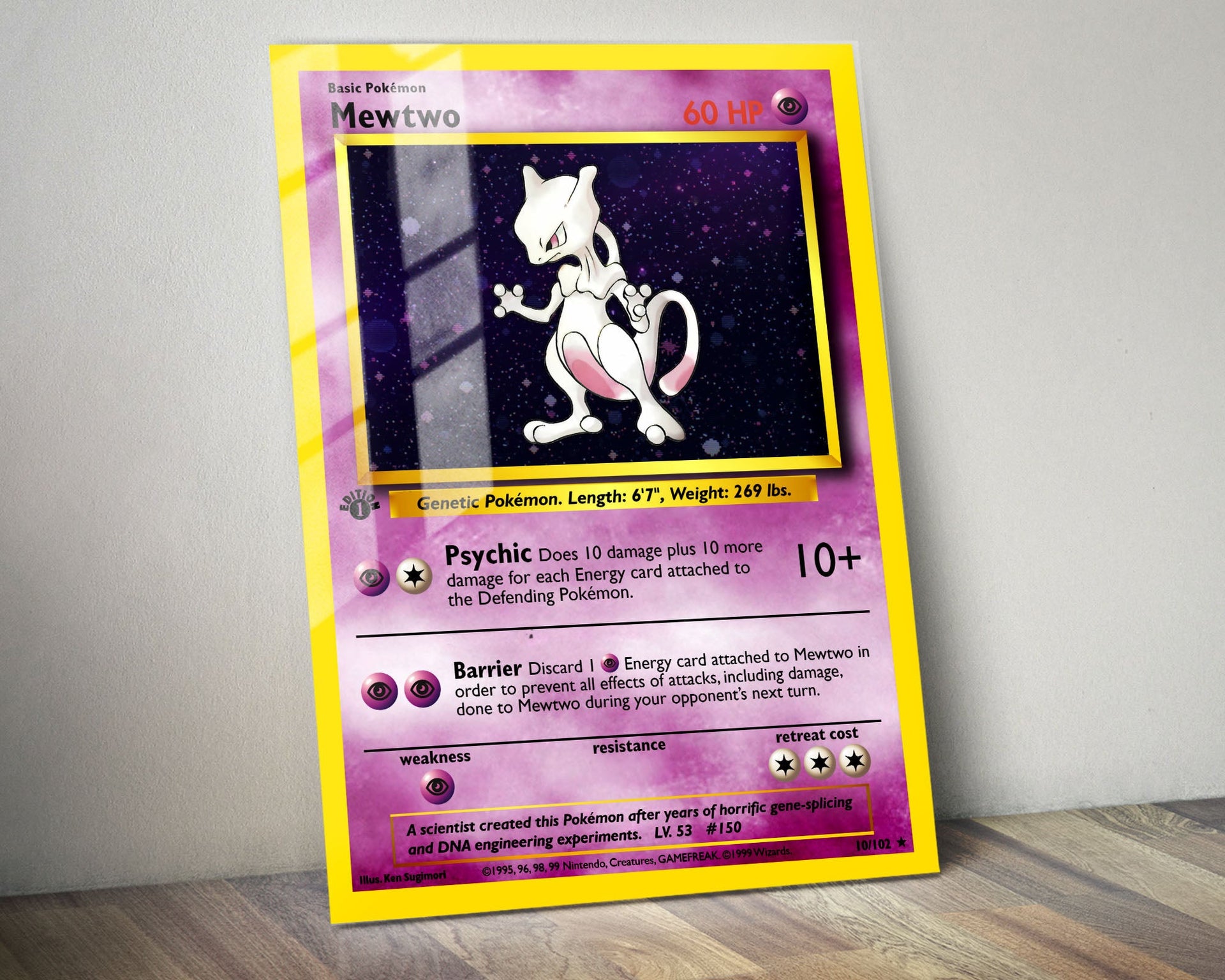 first edition mewtwo pokemon card value Metal Poster Metal Poster – Anime Town Creations Scene:Children of Fate Two Legends Discard 1 Psychic Energy AI MTG Card Maker