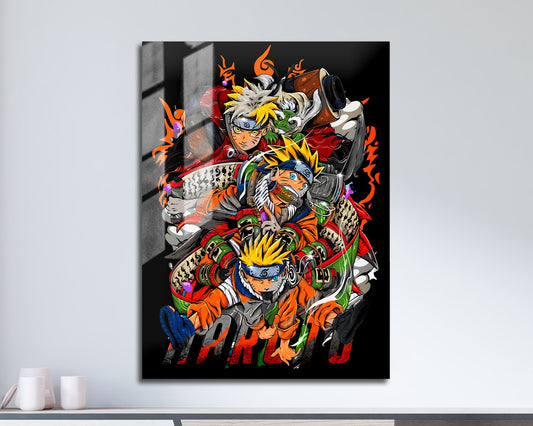 Anime Town Creations Metal Poster Uzumaki Naruto Ultra 11" x 17" Home Goods - Anime Naruto Metal Poster