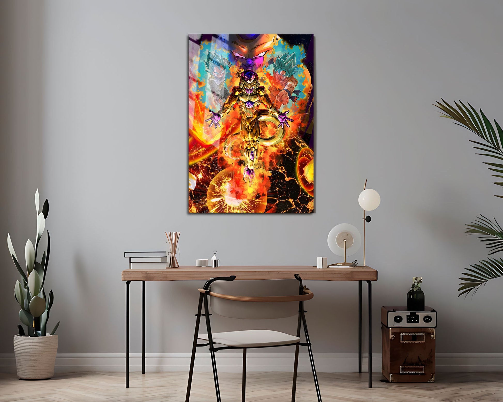 Anime Town Creations Metal Poster Dragon Ball Golden Frieza 16" x 24" Home Goods - Anime Dragon Ball Metal Poster