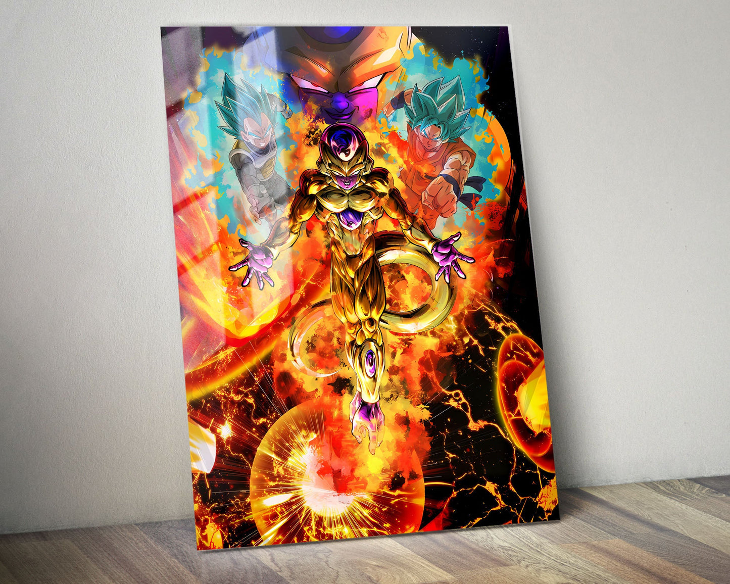 Anime Town Creations Metal Poster Dragon Ball Golden Frieza 24" x 36" Home Goods - Anime Dragon Ball Metal Poster