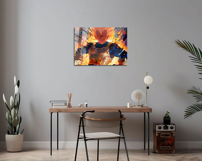 Anime Town Creations Metal Poster Landscape Dragon Ball Artistic Majin Vegeta 7" x 5" Home Goods - Anime Dragon Ball Metal Poster