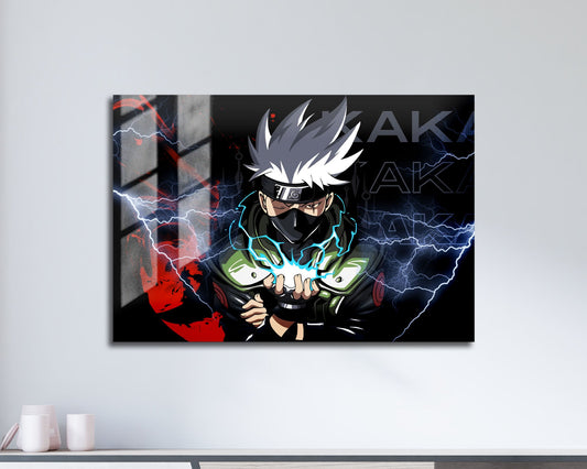 Anime Town Creations Metal Poster Landscape Kakashi Hatake 17" x 11" Home Goods - Anime Naruto Metal Poster