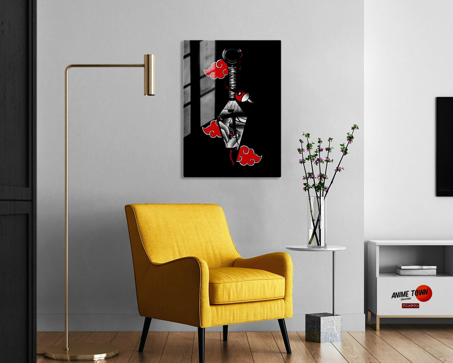 Naruto Uchiha Itachi Genjutsu Kunai Metal Poster