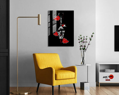 Naruto Uchiha Itachi Genjutsu Kunai Metal Poster