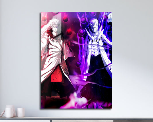 Anime Town Creations Metal Poster Madara x Tobi Six Paths Sage Mode 11" x 17" Home Goods - Anime Naruto Metal Poster