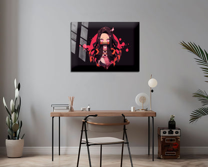 Demon Slayer Nezuko Kamado Chibi Metal Poster