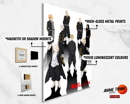 Anime Town Creations Metal Poster Tokyo Manji Gang 11" x 17" Home Goods - Anime Tokyo Revengers Metal Poster