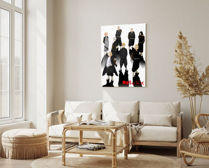 Anime Town Creations Metal Poster Tokyo Manji Gang 5" x 7" Home Goods - Anime Tokyo Revengers Metal Poster