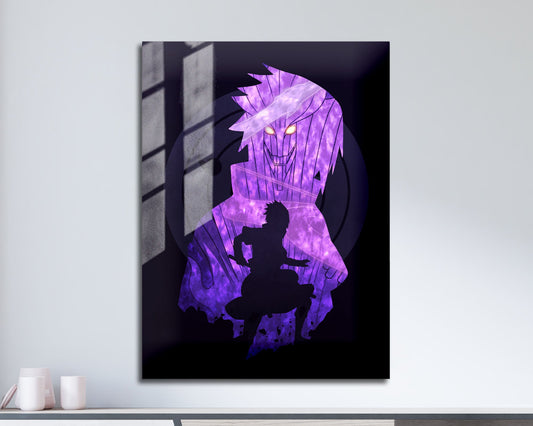Anime Town Creations Metal Poster Uchiha Sasuke Susanoo 11" x 17" Home Goods - Anime Naruto Metal Poster