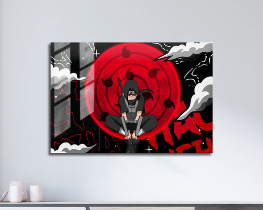 Anime Town Creations Metal Poster Landscape Uchiha Itachi Anbu Sharingan 17" x 11" Home Goods - Anime Naruto Metal Poster