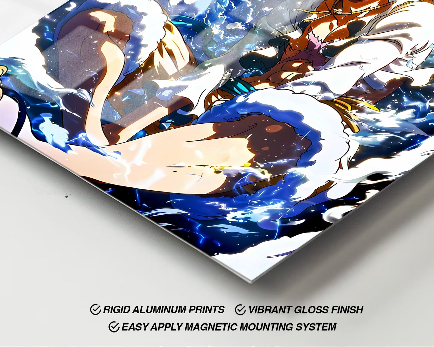 Anime Town Creations Metal Poster One Piece Luffy Gear 5 Joyboy 24" x 36" Home Goods - Anime One Piece Metal Poster