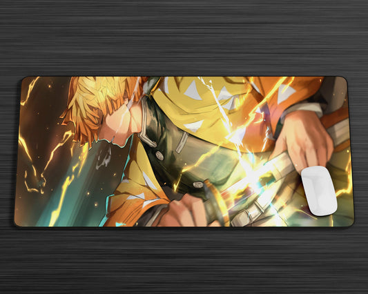 Anime Town Creations Mouse Pad Demon Slayer Zenitsu Agatsuma Gaming Mouse Pad Accessories - Anime Demon Slayer Gaming Mouse Pad