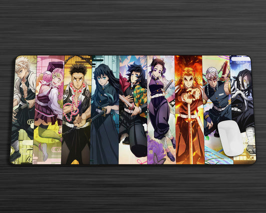 Anime Town Creations Mouse Pad Demon Slayer Hashira Set Gaming Mouse Pad Accessories - Anime Demon Slayer Gaming Mouse Pad
