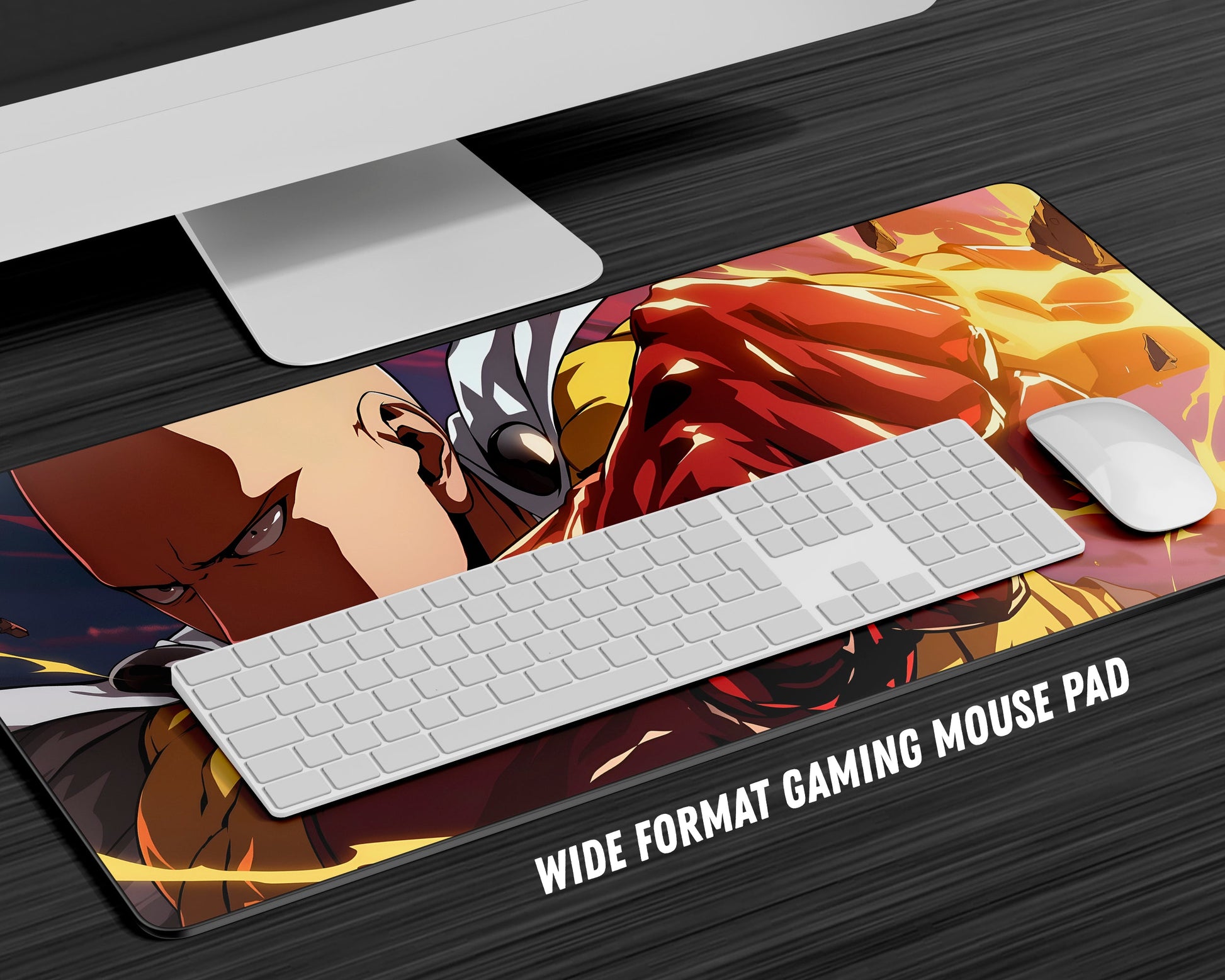 Anime Town Creations Mouse Pad One Punch Man Saitama Gaming Mouse Pad Accessories - Anime One Punch Man Gaming Mouse Pad