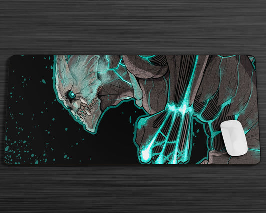 Anime Town Creations Mouse Pad Kaiju No 8 Skeletal Gaming Mouse Pad Accessories - Anime Kaiju No 8 Gaming Mouse Pad