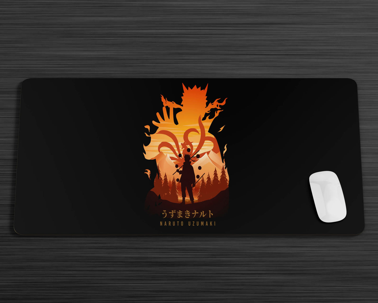 Anime Town Creations Mouse Pad Naruto Uzumaki Minimalist Gaming Mouse Pad Accessories - Anime Naruto Gaming Mouse Pad