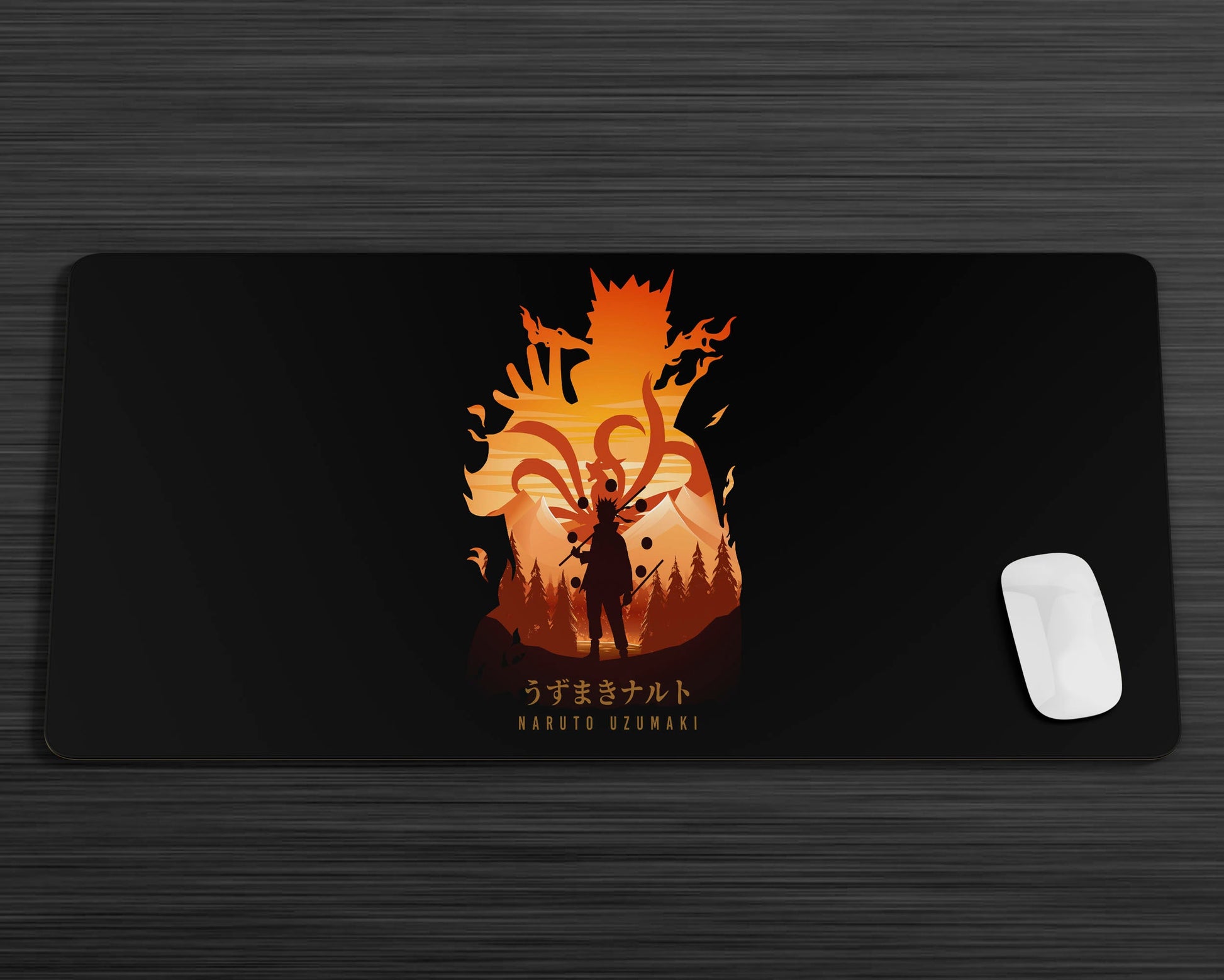 Anime Town Creations Mouse Pad Naruto Uzumaki Minimalist Gaming Mouse Pad Accessories - Anime Naruto Gaming Mouse Pad