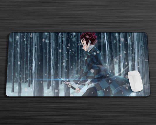 Anime Town Creations Mouse Pad Demon Slayer Tanjiro Forest Gaming Mouse Pad Accessories - Anime Demon Slayer Gaming Mouse Pad