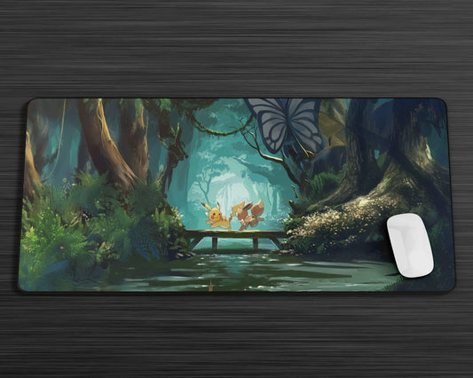 Anime Town Creations Mouse Pad Pokemon Pikachu Forest Gaming Mouse Pad Accessories - Anime Pokemon Gaming Mouse Pad