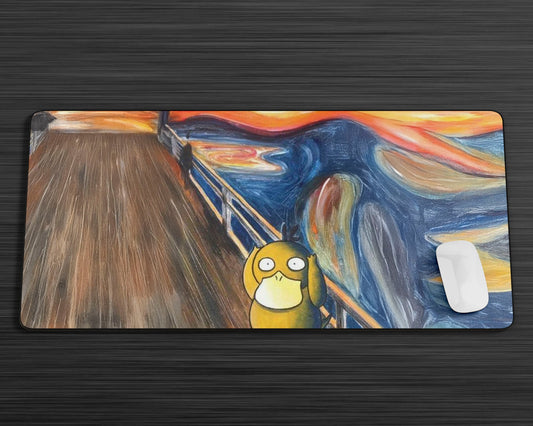 Anime Town Creations Mouse Pad Pokemon Psyduck Scream Art Gaming Mouse Pad Accessories - Anime Pokemon Gaming Mouse Pad