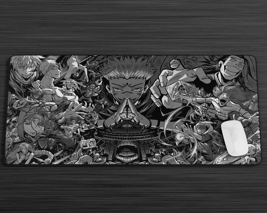 Anime Town Creations Mouse Pad Jujutsu Kaisen Black & White Domain Expansion Gaming Mouse Pad Accessories - Anime Jujutsu Kaisen Gaming Mouse Pad